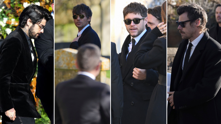 The four former members of One Direction gathered for Liam Payne’s funeral.