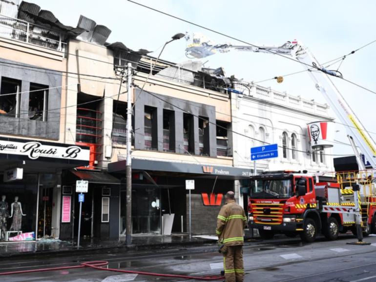 The nightclub fire on Chapel Street, South Yarra has been deemed suspicious by police. 