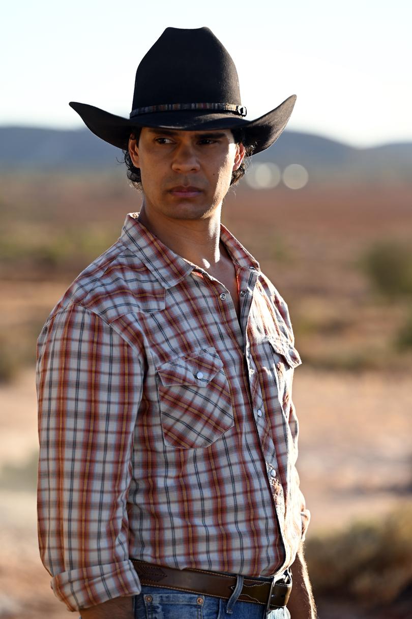 Mark Coles Smith as Jay Swan, Mystery Road Origin - Photograph by David Dare Parker