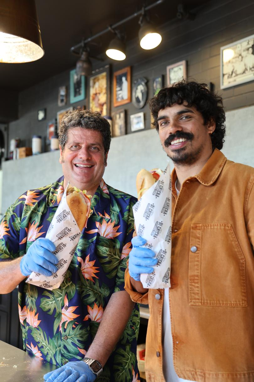 Tony Armstrong's Extra-Ordinary Things is coming to ABC. Tony Armstrong (right) learns to make the famous conti roll in Perth.