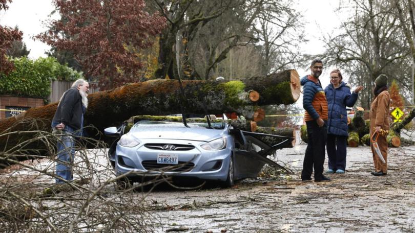 A "bomb cyclone" has hit the northwest United States, including Seattle, Washington,