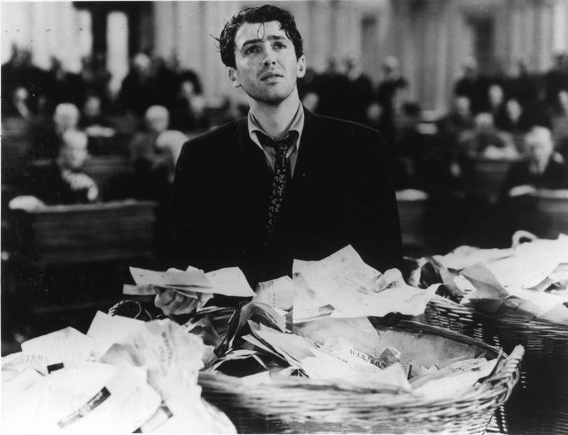 James Stewart in Mr Smith goes to Washington.