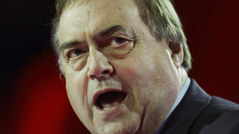 John Prescott speaking to delegates at the Labour Party annual conference in 2004.