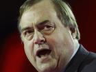 John Prescott speaking to delegates at the Labour Party annual conference in 2004. 