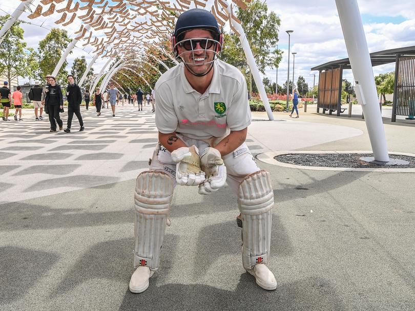 GEN Fans outside Optus Stadium for the first day of the first test between Australia and India. Jack Byrne. Iain Gillespie