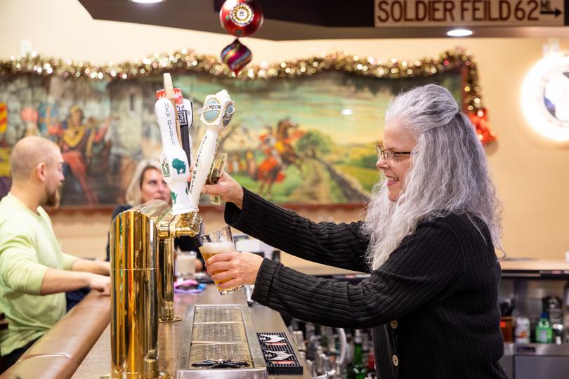 “I see new faces every day,” said Lisa Stefanic, 58, who has been bartending for 21 years at the tavern at the Mars Cheese Castle. 