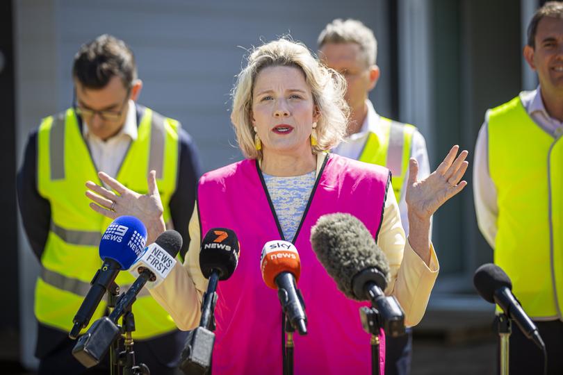 Federal Housing Minister Clare O’Neil in Perth to unveil the latest social homes delivered by the continued partnership of the Albanese and Cook Governments.