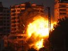 Thick smoke and flames erupt from an Israeli airstrike in Tayouneh, Beirut, Lebanon, Monday, Nov. 25, 2024. (AP Photo/Hassan Ammar)