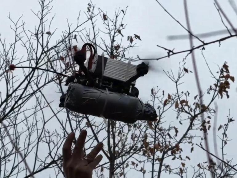 Kyiv residents reported hearing the buzzing engines of attack drones flying over Ukraine's capital.