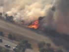 Water bombers fighting the Champion Lakes bushfire have been forced to land due to a drone flying in the area, leaving firefighters unable to douse the raging blaze from above.