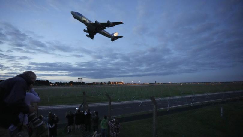 The US air forces says mysterious drones have been seen over RAF Mildenhall and two other bases.