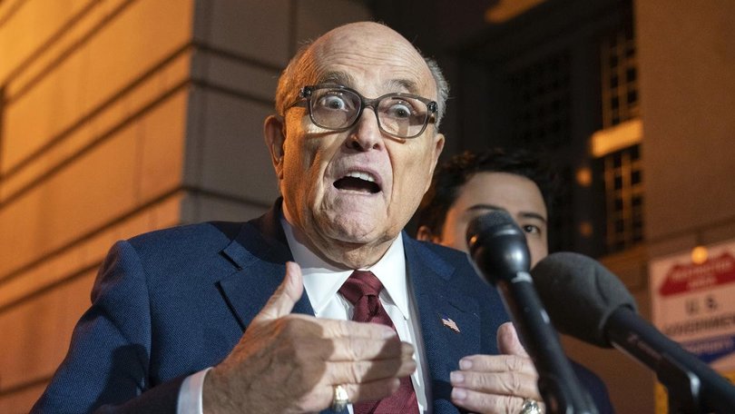 “I don’t have a car, I don’t have a credit card, I don’t have cash,” Rudy Giuliani says.  (AP PHOTO)