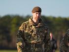 Prince William in his role as Colonel of the Welsh Guards during a visit to the 1st Battalion Welsh Guards.