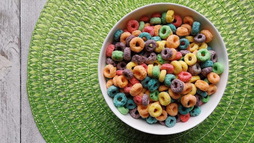 cereal, fruit loops, colorful