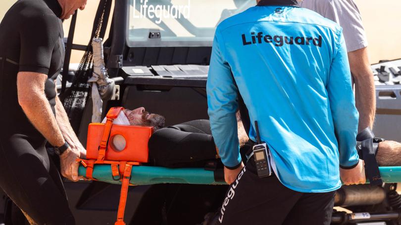 Tom Carroll suffered a head injury while surfing at North Narrabeen Beach on Wednesday.