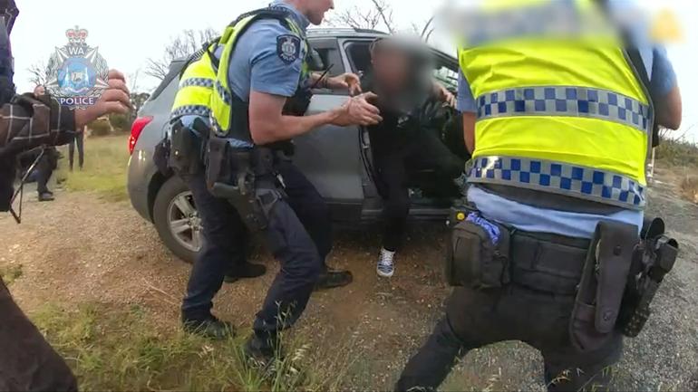 Two fugitives wanted over the alleged kidnapping and shooting of a man in NSW have been arrested in WA.