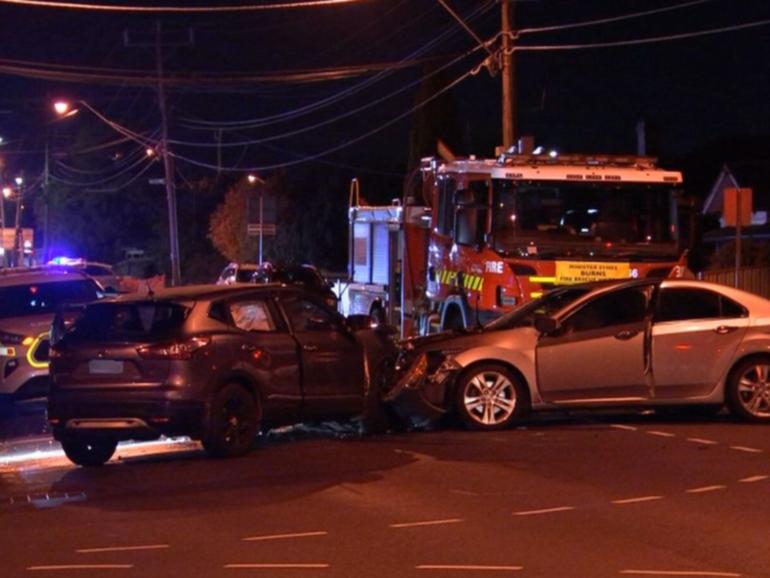 Six people have been hospitalised, including one baby with critical injuries, after a head-on collision at Deer Park on Friday morning.