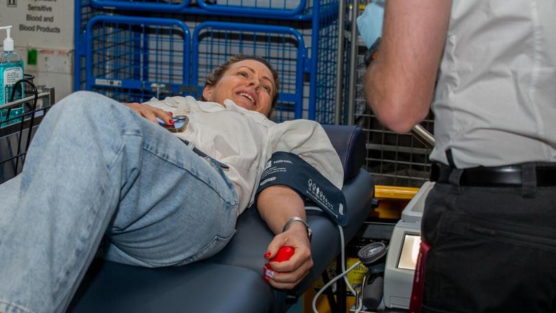 Donating blood can also feel good, and improve mood and well-being, research shows. 