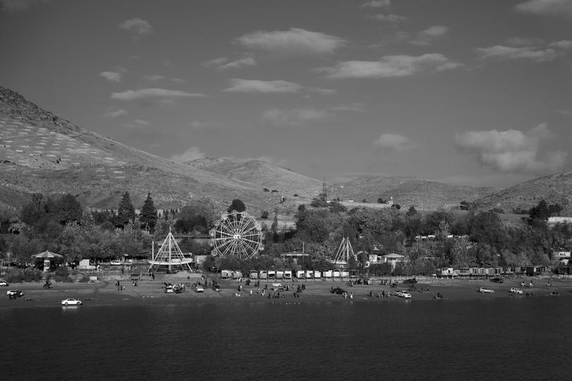 The scenic Qargha Lake area, where women are banned from visiting. 