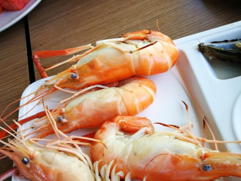 prawns, restaurant, gourmet