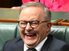 Australian Prime Minister Anthony Albanese reacts during divisions in the House of Representatives at Parliament House in Canberra, Friday, November 29, 2024. 