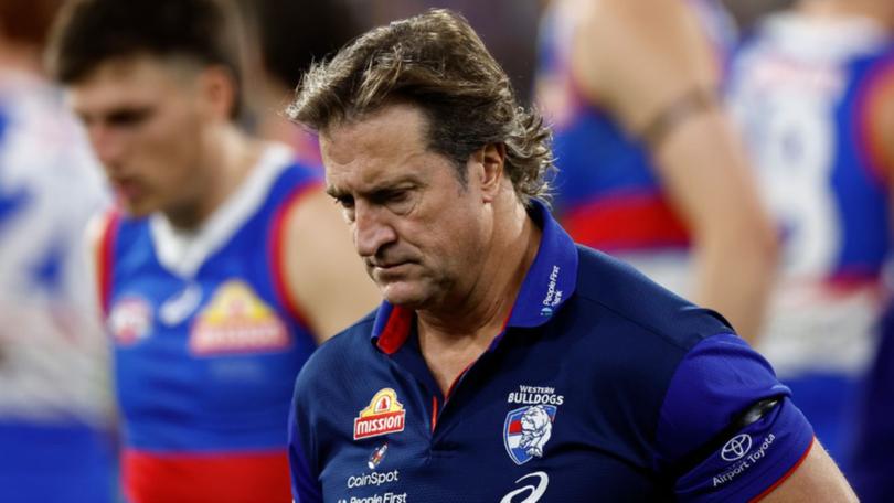 Western Bulldogs coach Luke Beveridge is out of contract at the end of 2025. 