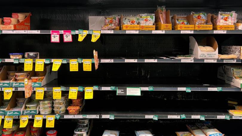 There are missing products at some Woolworths supermarkets due to ongoing industrial action.