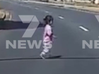 The parents of a toddler who wandered into traffic in Adelaide have spoken about the frightening incident.