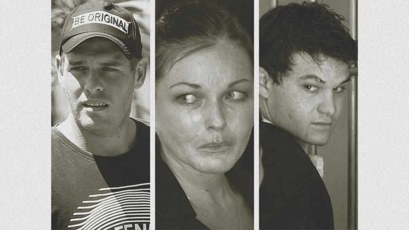 Bali Nine member Matthew Norman, freed drug smuggler Schapelle Corby and Bali Nine member Scott Rush.