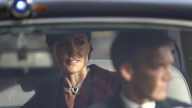 Kate is marking her return to formal state visit duties after undergoing chemotherapy for cancer.