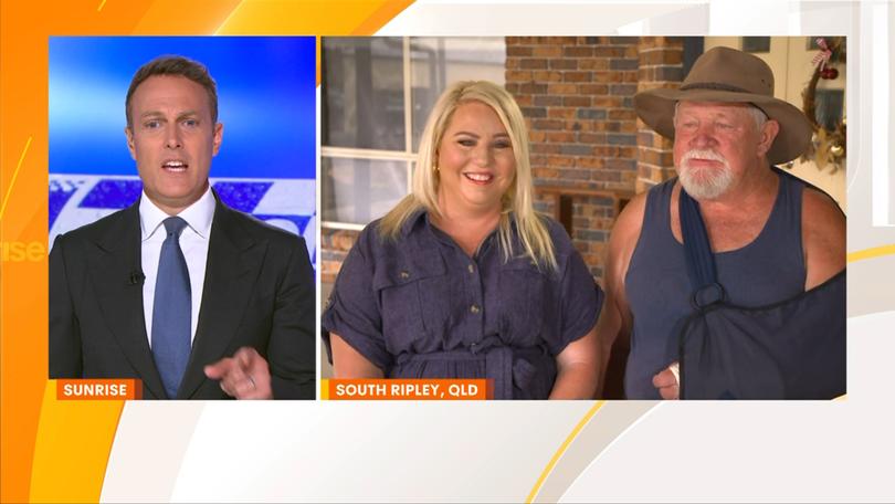 Don Currie and daughter Allyson Hodgson joined Matt Shirvington on Sunrise, speaking about the terrifying alleged home invasion. 