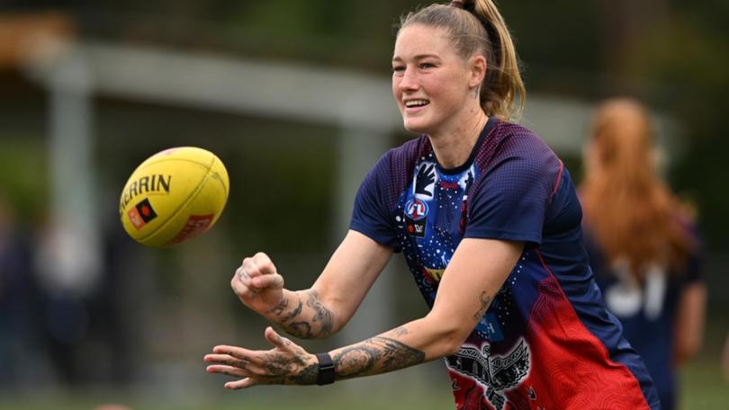 AFLW clubs are keeping a close eye on whether Tayla Harris re-signs with the Demons for 2025.