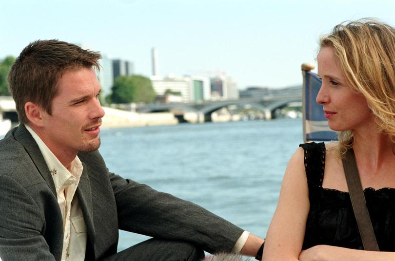 Ethan Hawke and Julie Delpy in Before Sunset.