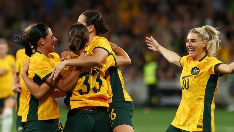 The Matildas have beaten Taiwan 3-1 at AAMI Park in Melbourne to return to their winning ways. (Morgan Hancock/AAP PHOTOS)