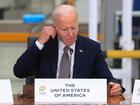 Footage has emerged showing US President Joe Biden appearing to fall asleep at a summit while speaking with African leaders.