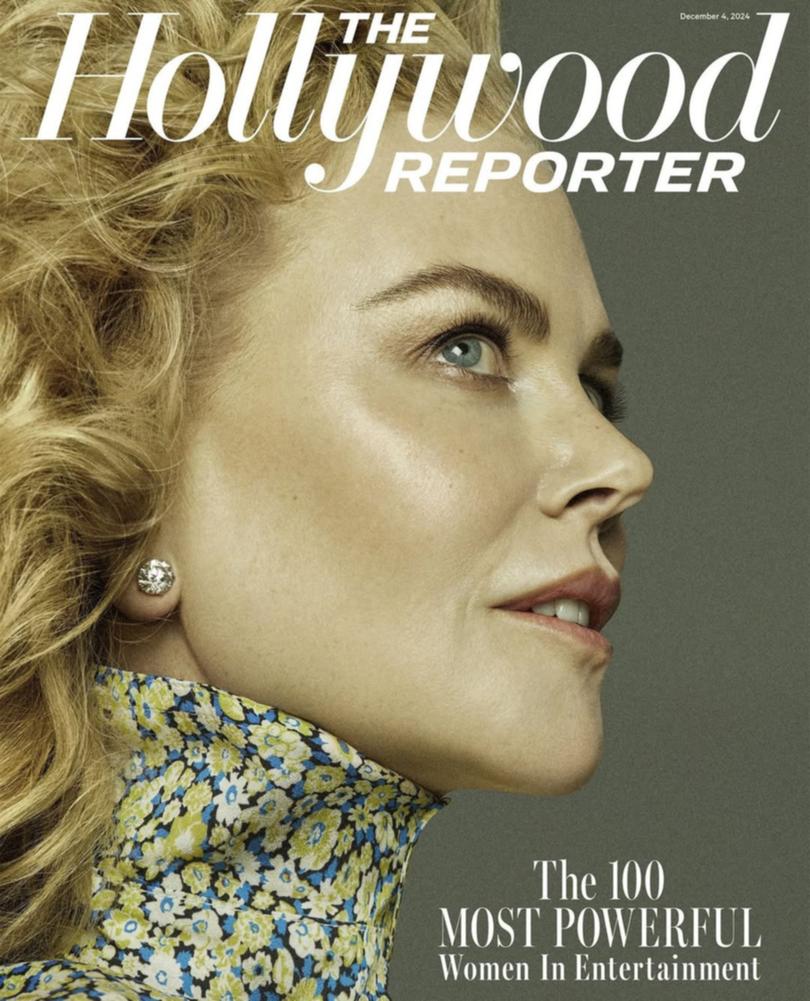 Nicole Kidman on the cover of The Hollywood Reporter.