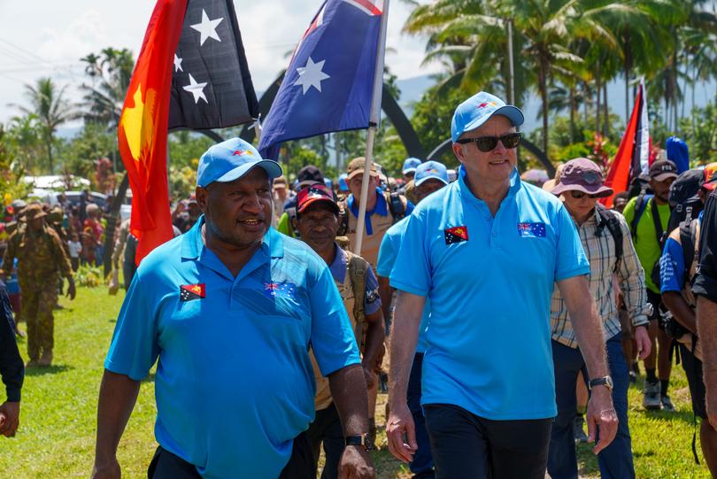 Australian Prime Minister Anthony Albanese in Papua New Guinea