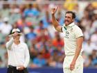 Mitchell Starc has five wickets at Adelaide Oval. 