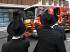 Fire tore through the Adass Israel synagogue at Ripponlea, southeast Melbourne. (Con Chronis/AAP PHOTOS)