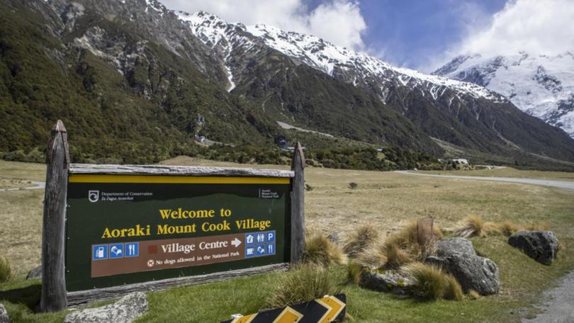 The trio flew to a hut part way up Aoraki on Saturday and were reported missing on Monday. (AP PHOTO)