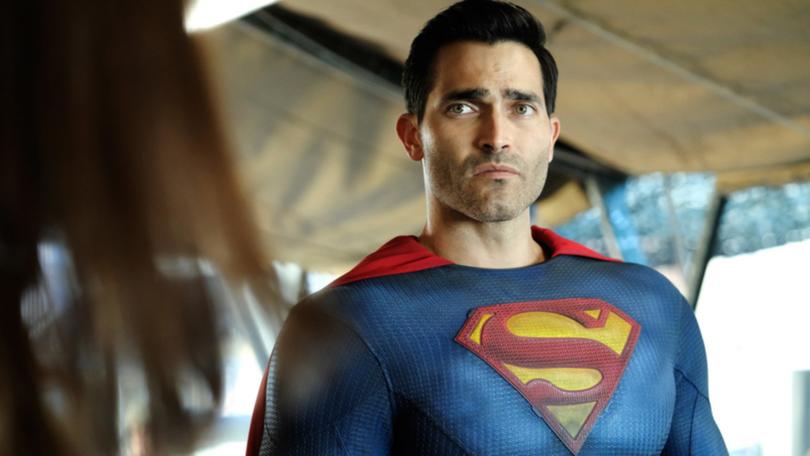 Tyler Hoechlin as Superman in the TV series Superman & Lois.