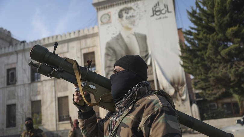 Jihadist fighters have taken over the Syrian city of Hama and are moving southwards. (AP PHOTO)