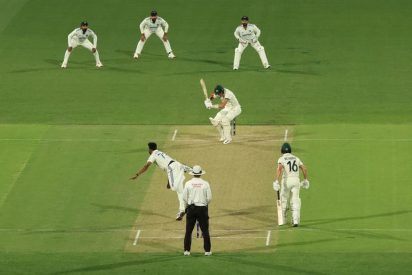 Mohammed Siraj again takes out his anger on Labuschagne at Adelaide Oval.