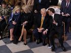 PARIS, FRANCE - DECEMBER 07: (L-R) Ashley Biden, First Lady Jill Biden, Brigitte Macron, U.S. President-elect Donald Trump and President of France, Emmanuel Macron attend the ceremony to mark the reopening of Notre-Dame of Paris Cathedral on December 07, 2024 in Paris, France. After five years of restoration, Notre-Dame Cathedral in Paris reopens its doors to the world in the presence of Emmanuel Macron and around fifty heads of state, including Donald Trump, invited for the occasion.  (Photo by Pascal Le Segretain/Getty Images for Notre-Dame de Paris)