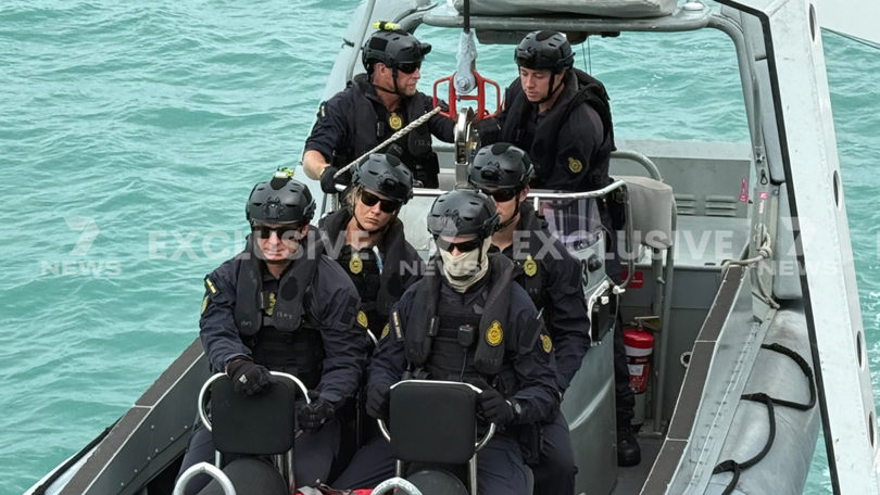 Border Force agents on patrol in the Northern Territory.