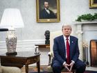 President-elect Donald Trump in the Oval Office to meet with President Joe Biden after Trump's election victory. 