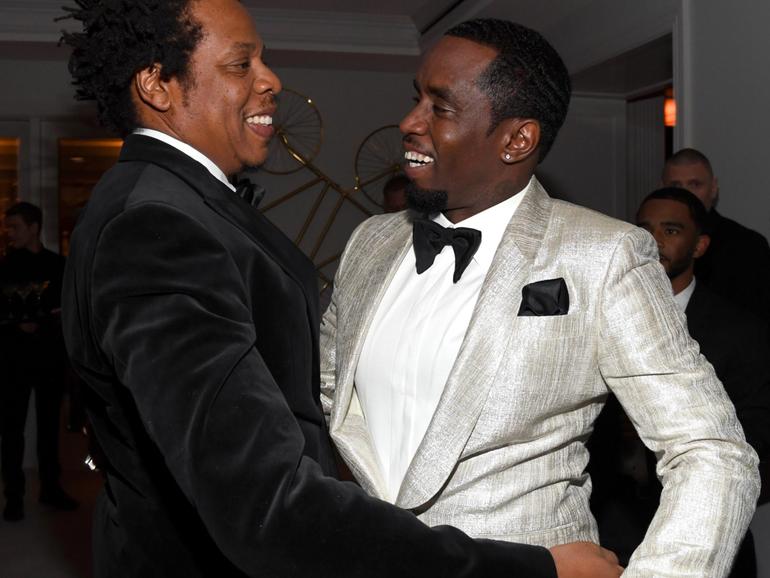 Jay-Z and Sean Combs at Combs’ 50th Birthday Bash in 2019.