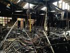 Internal damage to the Adass Israel Synagogue in Ripponlea after it was firebombed.