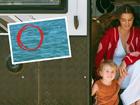 Amber has been travelling Australia in the family’s caravan with sons Angus, three, and Ledger, one.