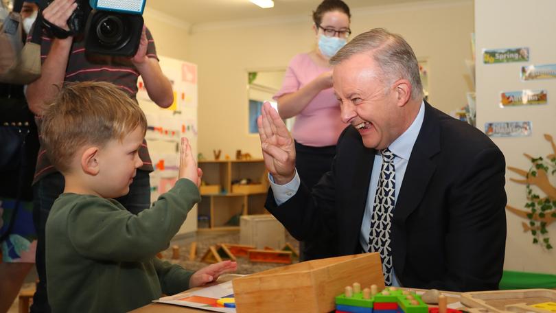 The Prime Minister made cheaper childcare a central plank of his election agenda in 2022 and Labor hopes it can win over voters again with a promised universal system.